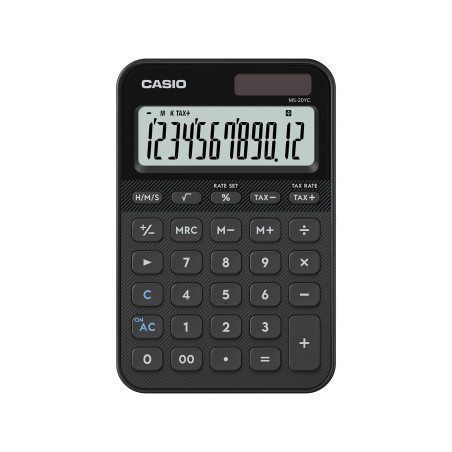 Casio MS-20YC calcolatrice Desktop Calcolatrice di base Nero