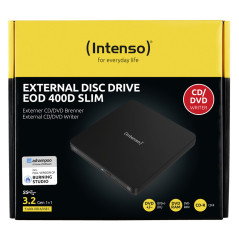 Intenso EOD 400D Slim lettore di disco ottico DVD Super Multi DL Nero