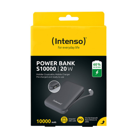Intenso S10000 Polimeri di litio (LiPo) 10000 mAh Grigio