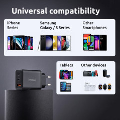 Intenso 7806510 adattatore e invertitore Interno 65 W Nero