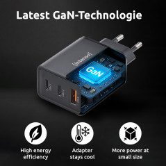 Intenso 7806510 adattatore e invertitore Interno 65 W Nero