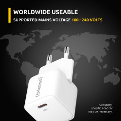 Intenso 7803052 Caricabatterie per dispositivi mobili Universale Bianco AC Ricarica rapida Interno