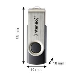 Intenso USB 32GB OFFICE LINE 3.2 Gen1 Silver-Black unità flash USB USB tipo A 3.2 Gen 1 (3.1 Gen 1) Nero, Argento