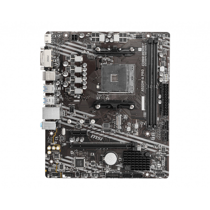 MSI A520M-A PRO scheda madre AMD A520 Socket AM4 micro ATX MSI A520M-A PRO scheda madre AMD A520 Socket AM4 micro ATX