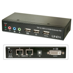 Lindy 39377 switch per keyboard-video-mouse (kvm) Nero