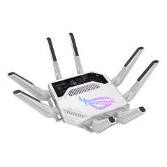 ASUS ROG Rapture GT-BE19000AI router wireless 10 Gigabit Ethernet Tri-band (2,4 GHz/5 GHz/6 GHz) Bianco