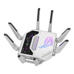 ASUS ROG Rapture GT-BE19000AI router wireless 10 Gigabit Ethernet Tri-band (2,4 GHz 5 GHz 6 GHz) Bianco