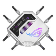 ASUS ROG Rapture GT-BE19000AI router wireless 10 Gigabit Ethernet Tri-band (2,4 GHz 5 GHz 6 GHz) Bianco