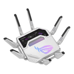 ASUS ROG Rapture GT-BE19000AI router wireless 10 Gigabit Ethernet Tri-band (2,4 GHz 5 GHz 6 GHz) Bianco