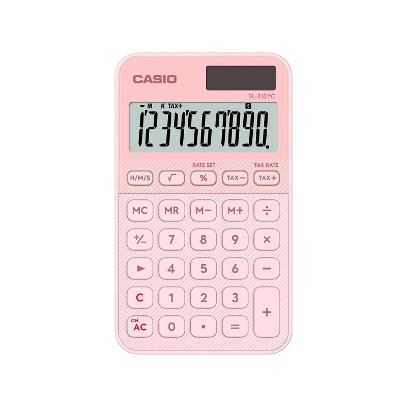 Casio SL-310YC calcolatrice Tasca Calcolatrice di base Rosa chiaro