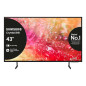 Samsung TV Crystal UHD 4K 43” UE43DU7170UXZT Smart TV Wi-Fi Black 2024, Processore Crystal 4K, 4K Upscaling, Slim Look Design,
