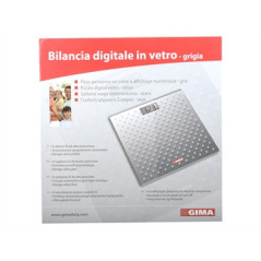 GIMA 27249 bilance pesapersone Quadrato Grigio Bilancia pesapersone elettronica