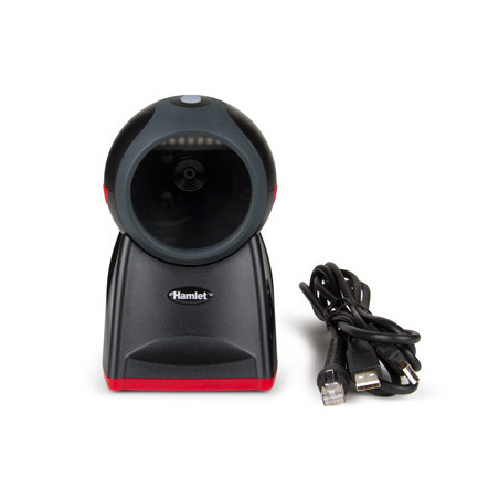 Hamlet HBCS-2D360 lettore di codici a barre Lettore di codici a barre fisso 1D 2D CMOS Nero