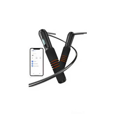 Renpho Corda Smart Jump R-Q001, Corda per Saltare Intelligente con App Bluetooth, 3 Sensori di Precisione, Display LCD e Manici