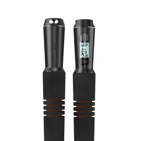 Renpho Corda Smart Jump R-Q001, Corda per Saltare Intelligente con App Bluetooth, 3 Sensori di Precisione, Display LCD e Manici