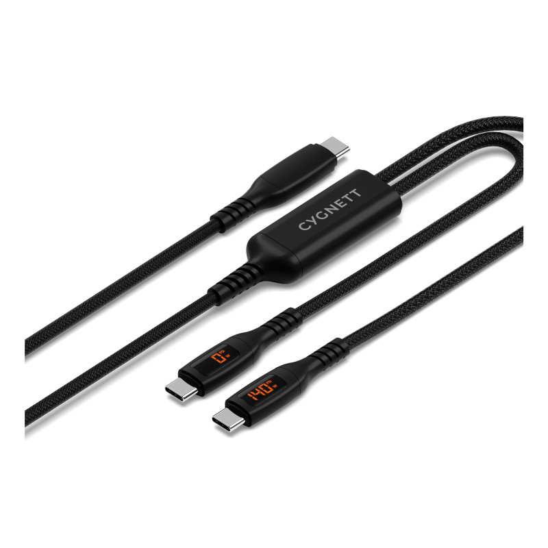 Cygnett Unite cavo USB USB 2.0 1,5 m USB C 2 x USB C Nero