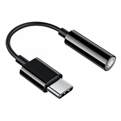 Hamlet HHEADA-DC adattatore per inversione del genere dei cavi USB-C 3.5 mm Nero