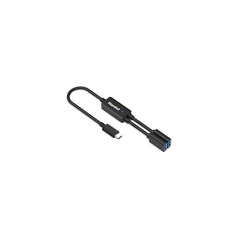 Hamlet XHUB-02UC-5GY cavo USB Nero