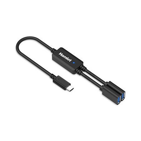 Hamlet XHUB-02UC-5GY cavo USB Nero