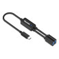 Hamlet XHUB-02UC-5GY cavo USB Nero
