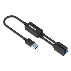 Hamlet XHUB-02UA-5GY cavo USB Nero