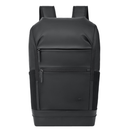 Rivacase Eden zaino City backpack Nero Poliestere, PU pelle