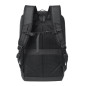 Rivacase Eden zaino City backpack Nero Poliestere, PU pelle