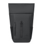 Rivacase Eden zaino Zaino roll top Nero Poliestere, PU pelle