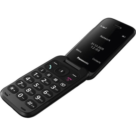 Panasonic KX-TF600EXB cellulare 7,11 cm (2.8") 132 g Nero Telefono per anziani