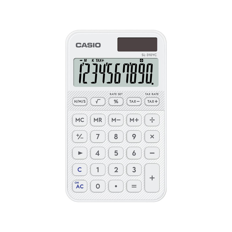 Casio SL-310YC calcolatrice Tasca Calcolatrice di base Bianco