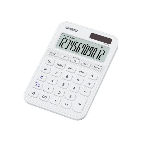 Casio MS-20YC calcolatrice Desktop Calcolatrice di base Bianco