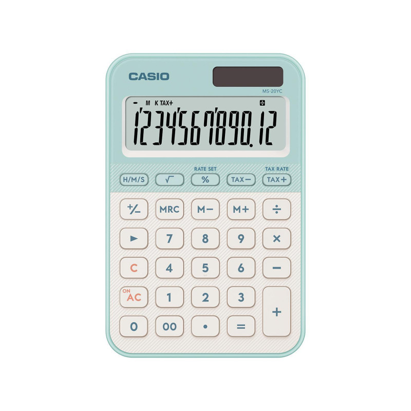 Casio MS-20YC calcolatrice Desktop Calcolatrice di base Verde chiaro