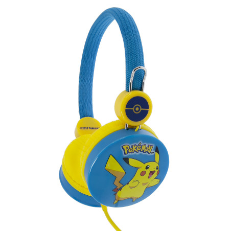 OTL Technologies Pokémon Pikachu Cuffie Cablato A Padiglione MUSICA Blu, Giallo