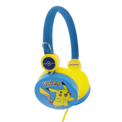 OTL Technologies Pokémon Pikachu Cuffie Cablato A Padiglione MUSICA Blu, Giallo