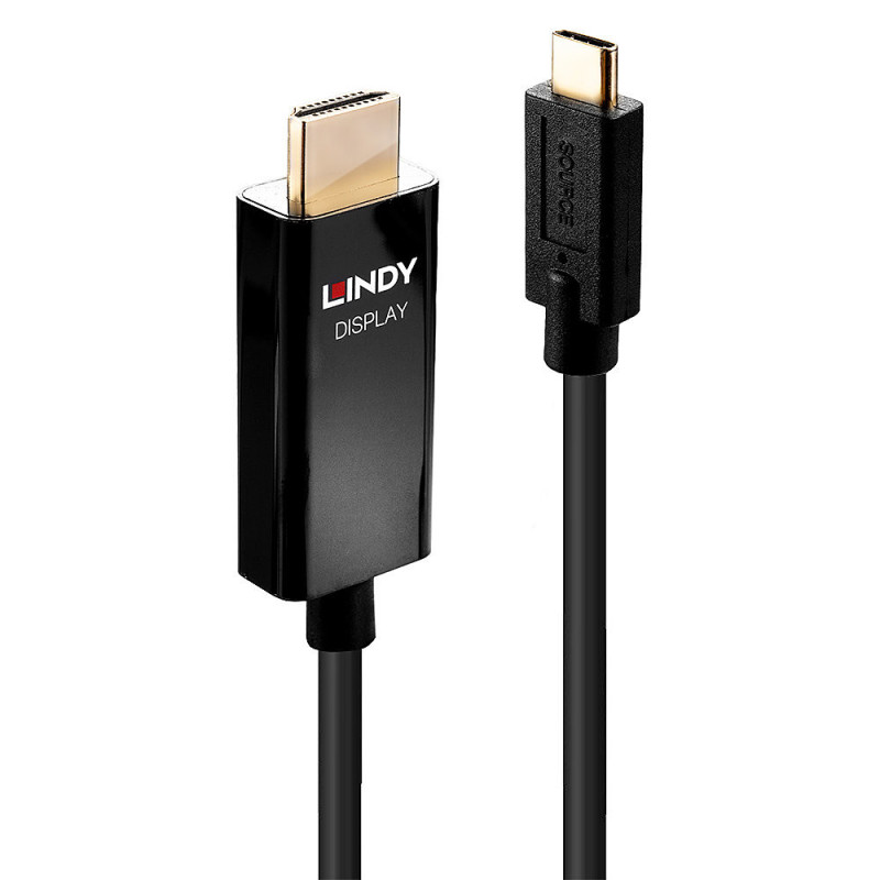 Lindy 43291 cavo e adattatore video 1 m USB tipo-C HDMI tipo A (Standard) Nero Lindy 43291 cavo e adattatore video 1 m USB tipo-C HDMI tipo A (Standard) Nero