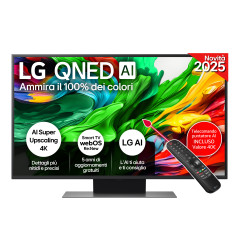 LG QNED evo AI 43QNED86A6C TV Serie QNED86 43'' 4K, α7 Gen8, HDR10, 20W, 3 HDMI con Game Optimizer, Smart TV WebOS 25