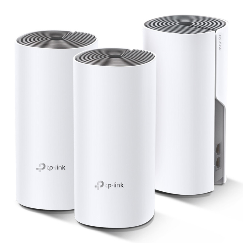 TP-Link Deco E4 (3-pack) Dual-band (2.4 GHz/5 GHz) Wi-Fi 5 (802.11ac) Bianco, Grigio 2 Interno TP-Link Deco E4 (3-pack) Dual-band (2.4 GHz/5 GHz) Wi-Fi 5 (802.11ac) Bianco, Grigio 2 Interno