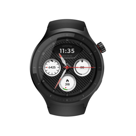 Motorola Moto Watch 3,63 cm (1.43") OLED 47 mm Digitale Touch screen Nero GPS (satellitare)