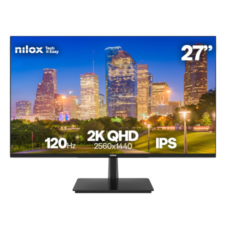 Nilox MONITOR 27 2K IPS 120 HZ HDMI Y DP Monitor PC 68,6 cm (27") 2560 x 1440 Pixel Quad HD LCD Nero