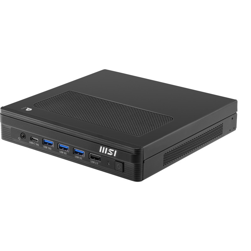 MSI Pro DP10 A14MG-003EU PC/stazione di lavoro Intel® Core™ i3 i3-14100 8 GB DDR5-SDRAM 512 GB SSD Windows 11 Home Mini PC Nero