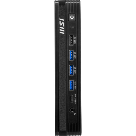 MSI Pro DP10 A14MG-003EU PC/stazione di lavoro Intel® Core™ i3 i3-14100 8 GB DDR5-SDRAM 512 GB SSD Windows 11 Home Mini PC Nero