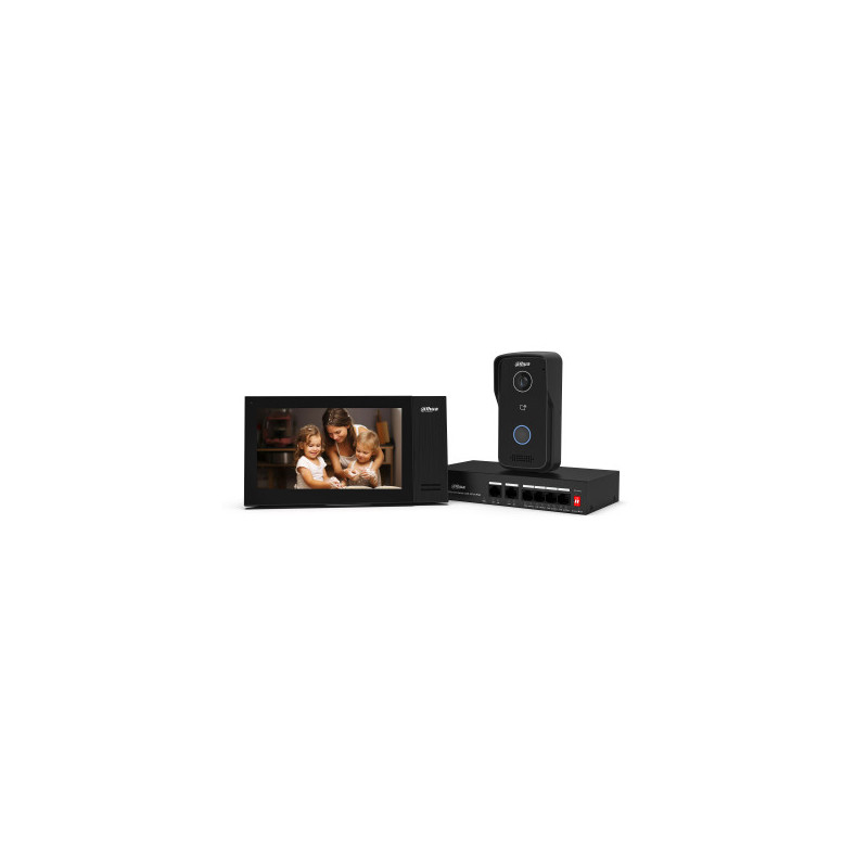 Dahua Technology DHI-VTO2111D-P-S3 sistema per video-citofono 2 MP 17,8 cm (7") Nero