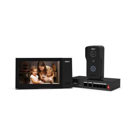 Dahua Technology DHI-VTO2111D-P-S3 sistema per video-citofono 2 MP 17,8 cm (7") Nero