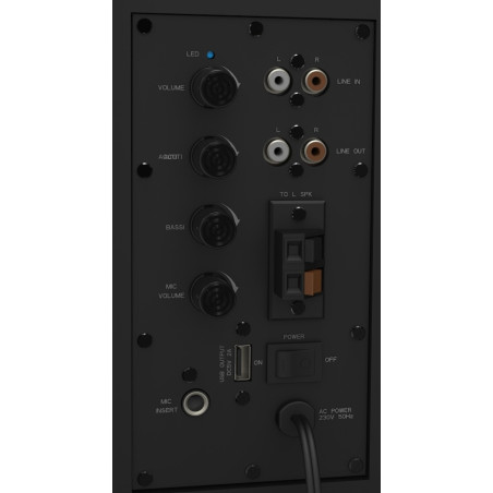 Empire Media HS.WALL250MB altoparlante 2-vie Nero Cablato 250 W