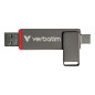 Verbatim Dual QuickStick unità flash USB 128 GB USB Type-A / USB Type-C 3.2 Gen 1 (3.1 Gen 1) Grigio 32040 Verbatim Dual QuickStick unità flash USB 128 GB USB Type-A / USB Type-C 3.2 Gen 1 (3.1 Gen 1) Grigio 32040