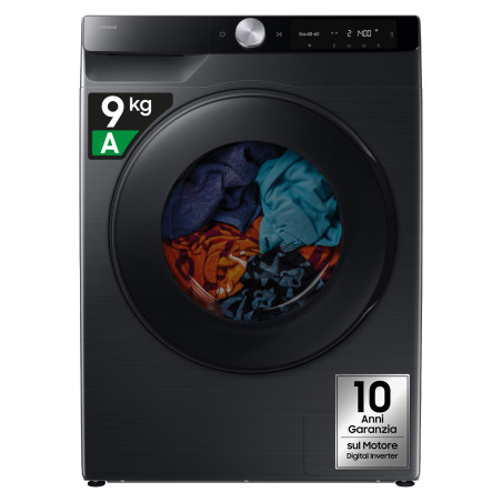 Samsung WD90DG6G94BB U3 lavasciuga Libera installazione Caricamento frontale Nero