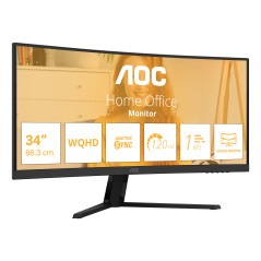 AOC B3 CU34B3E Monitor PC 86,4 cm (34") 3440 x 1440 Pixel Wide Quad HD LED Nero