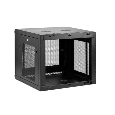 StarTech.com Armadio Rack 19" 9U a 4 Montanti a Muro - Server Rack 19 Pollici con Ripiano 1U per Switch e Dispositivi di