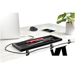 StarTech.com 100 Clip Fermacavi Autoadesivi Nero - Graffette Fermacavo Adesive da Scrivania per Cavi Elettrici Rete - Supporto