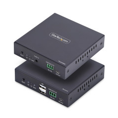 StarTech.com KVM Extender HDMI su Rete IP, Kit Trasmettitore e Ricevitore HDMI 4K 60Hz e USB su Ethernet Cat6, AVoIP, non
